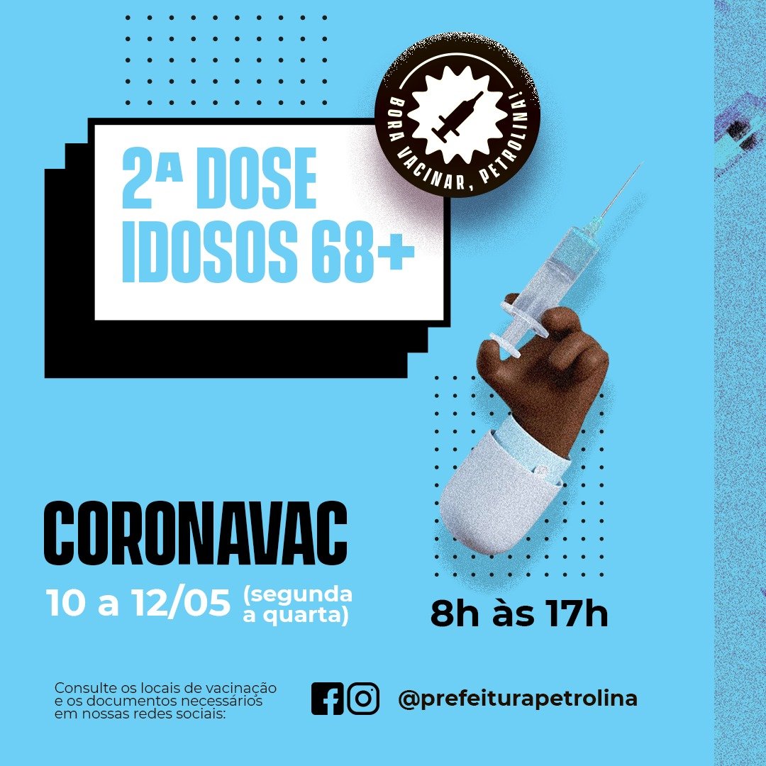 Segunda dose da vacina Coronavac será disponibilizada para idosos com 68 anos ou mais nesta segunda-feira (2) (1)