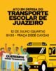 Estudantes realizam ato em Defesa do Transporte Escolar de Juazeiro nesta quarta (12): “É nítido o descaso do Governo Suzana Ramos com transporte público escolar”
