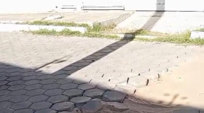 Moradora do bairro Jardim Vitória, em Juazeiro, cobra recuperação de calçamento danificadas após intervenções do SAAE