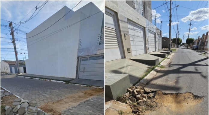 Moradores do bairro Jardim Vitória, em Juazeiro, cobram recuperação de vias danificadas após intervenções do SAAE
