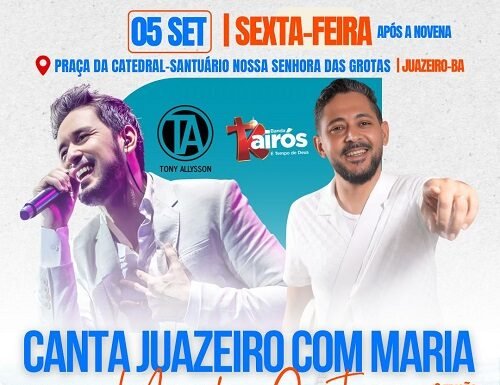 “Canta Juazeiro com Maria, Mãe das Grotas” acontece em setembro