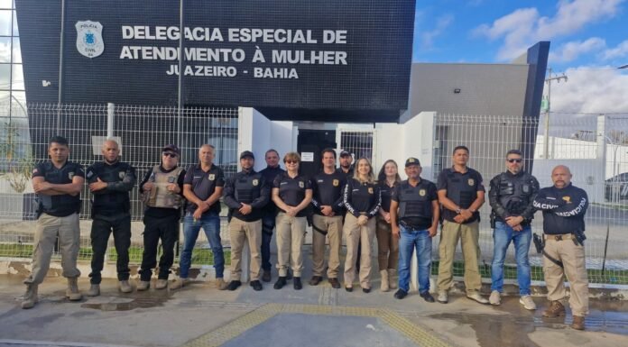 “Agosto Lilás”: DEAM de Juazeiro realiza o Dia “D” da Operação Shamar de enfrentamento a violência contra a mulher