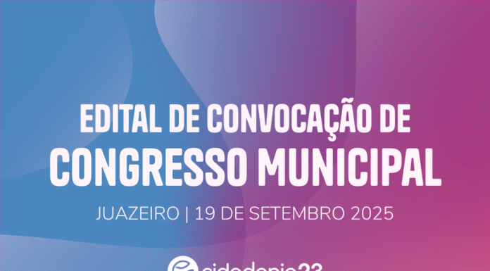 Comissão provisória convoca filiados para o Congresso Municipal do Cidadania de Juazeiro; evento será amanhã (18)
