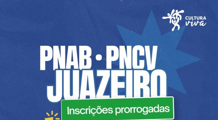 Inscrições para editais da PNAB em Juazeiro são prorrogadas; prazo encerra nesta quarta-feira (17)