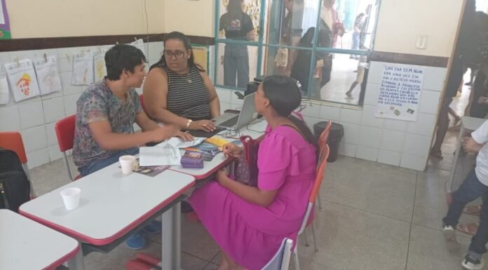CRAS João Paulo II leva serviços da assistência social para ação comunitária na EMEI Maria Helena, em Juazeiro